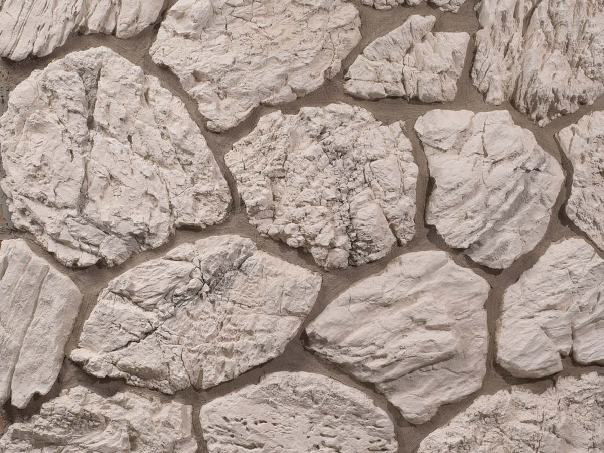 Mur en pierre reconstituée mathios terra de couleur grise