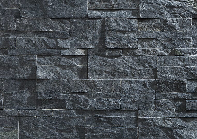 Pan de mur en pierre naturelle Lithos elegance nero