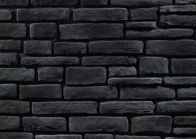 Mur en pierre reconstituée country stone gordion anthracite