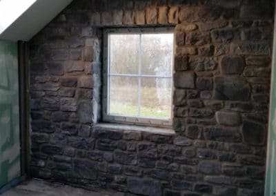 Mur intérieur en pierre de parement
